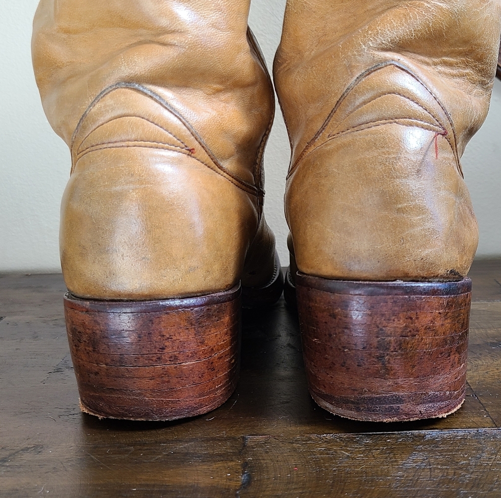 Vintage Frye Campus Boots 14L Banana - Picture 6 of 16